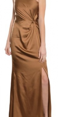 David Meister Silk One Shoulder Rhinestone Eve Gown Dress 2 David Meister Silk One Shoulder Rhinestone Eve Gown Dress 2