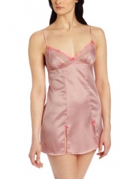 Betsey Johnson Women's Sultry Stretch Satin And Lace Slip, Babette Blush, Small Betsey Johnson Women's Sultry Stretch Satin And Lace Slip, Babette Blush, Small