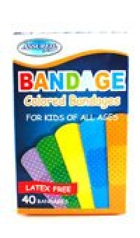 Latex-Free Kids and Adult Bandages/Bandaids- Multiple Colored 40 Count Full Size Latex-Free Kids and Adult Bandages/Bandaids- Multiple Colored 40 Count Full Size