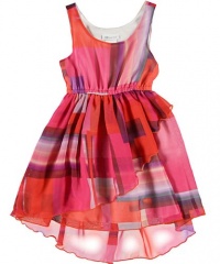 Bonnie Jean Girls 7-16 Coral Print Chiffon Dress Bonnie Jean Girls 7-16 Coral Print Chiffon Dress