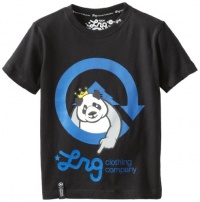 LRG Boys 2-7 Little Homeboy Panda Tee, Black, 7 LRG Boys 2-7 Little Homeboy Panda Tee, Black, 7