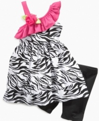 She'll enjoy shouldering the responsibility of style in this darling dress and short set from Sweet Heart Rose. She'll enjoy shouldering the responsibility of style in this darling dress and short set from Sweet Heart Rose.