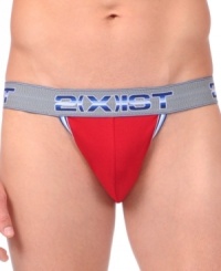 From 2(x)ist's new Athletic Range, a jock strap with Olympic-caliber detailing. Like the brand's famously supportive Contour Pouch (edged with multicolor piping) and its famously soft and stretchy Pique-Fle(X), a proprietary blend of cotton, Modal, and spandex. From 2(x)ist's new Athletic Range, a jock strap with Olympic-caliber detailing. Like the brand's famously supportive Contour Pouch (edged with multicolor piping) and its famously soft and stretchy Pique-Fle(X), a proprietary blend of cotton, Modal, and spandex.