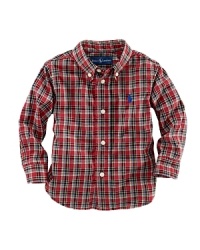 A cotton oxford button-down shirt embroidered with Ralph Lauren's pony offers a handsome, preppy-in-plaid look. A cotton oxford button-down shirt embroidered with Ralph Lauren's pony offers a handsome, preppy-in-plaid look.