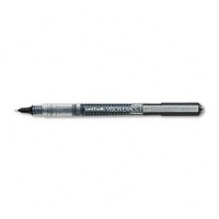 uni-ball Vision Exact Stick Fine Point Roller Ball Pens, 12 Black Ink Pens (60633)