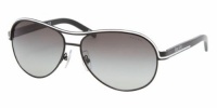 Ralph by Ralph Lauren Women's Aviator Sunglasses,Black And White Strip Frame/Gray Gradient Lens,one size Ralph by Ralph Lauren Women's Aviator Sunglasses,Black And White Strip Frame/Gray Gradient Lens,one size