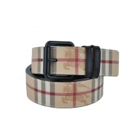 Burberry Haymarket Check Belt - Black-42inch/110cm Burberry Haymarket Check Belt - Black-42inch/110cm