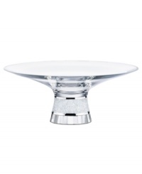 Made of pure Swarovski crystal, the Crystalline bowl has a broad rim and shallow surface, making it the ultimate pedestal for chocolates, fruit or floating candles. A fully faceted base and stem of chatons provide a lifetime of mesmerizing sparkle. Made of pure Swarovski crystal, the Crystalline bowl has a broad rim and shallow surface, making it the ultimate pedestal for chocolates, fruit or floating candles. A fully faceted base and stem of chatons provide a lifetime of mesmerizing sparkle.