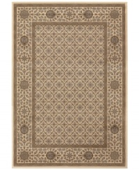 Made for even the busiest of decors, the Sedhan area rug from Couristan combines intricate designs with calming color. Wilton-loomed of Couristan's own Courtron™ ultra-fine polypropylene to give this rug a thick pile, soft finish and ultimate durability. Made for even the busiest of decors, the Sedhan area rug from Couristan combines intricate designs with calming color. Wilton-loomed of Couristan's own Courtron™ ultra-fine polypropylene to give this rug a thick pile, soft finish and ultimate durability.