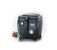Make delicious deep-fried foods for the whole family with this useful 1500-watt deep fryer. Perfect for frying chicken, shrimp and much more, this fryer makes up to six servings. Features an adjustable thermostat for selecting desired temperature and an extra large window that lets you supervise the frying. The fryer includes safety features like exterior handles that lower the food into the oil with the cover closed to prevent splattering. Model #5442. One year limited warranty. Make delicious deep-fried foods for the whole family with this useful 1500-watt deep fryer. Perfect for frying chicken, shrimp and much more, this fryer makes up to six servings. Features an adjustable thermostat for selecting desired temperature and an extra large window that lets you supervise the frying. The fryer includes safety features like exterior handles that lower the food into the oil with the cover closed to prevent splattering. Model #5442. One year limited warranty.