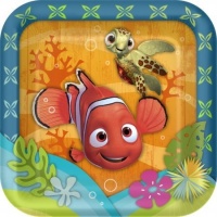 Disney Nemo's Coral Reef Square Dessert Plates (8 count) Party Accessory Disney Nemo's Coral Reef Square Dessert Plates (8 count) Party Accessory