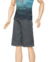 Barbie Fashionista Ken Doll with Blue T-Shirt and Navy Shorts