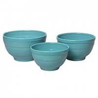 Fiesta 967-107 3-Piece Baking Bowl Set, Turquoise Fiesta 967-107 3-Piece Baking Bowl Set, Turquoise