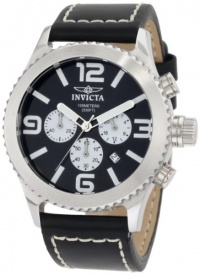 Invicta Men's 1427 II Collection Chronograph Black Dial Leather Watch Invicta Men's 1427 II Collection Chronograph Black Dial Leather Watch