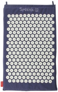 Midnight Blue Hemp Acupressure Massage Mat with carry-bag