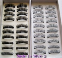 20 Pairs Regular Long and Thick Eyelashes Style 1 and 2 20 Pairs Regular Long and Thick Eyelashes Style 1 and 2
