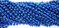 33 inch 07mm Round Metallic Royal Blue Mardi Gras Beads - 6 Dozen (72 necklaces) 33 inch 07mm Round Metallic Royal Blue Mardi Gras Beads - 6 Dozen (72 necklaces)