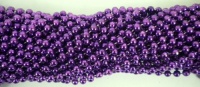33 Inch 07mm Round Metallic Purple Mardi Gras Beads - 6 Dozen (72 Necklaces) 33 Inch 07mm Round Metallic Purple Mardi Gras Beads - 6 Dozen (72 Necklaces)