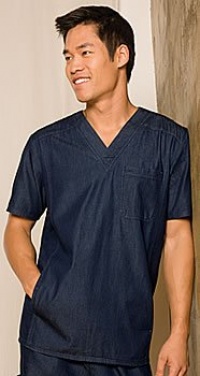 Dickies 83753 Unisex New Blue V-Neck Scrub Top Dickies 83753 Unisex New Blue V-Neck Scrub Top