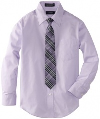Nautica Boys 8-20 Dress Shirt and Tie Set, Grape Touch, 10 Nautica Boys 8-20 Dress Shirt and Tie Set, Grape Touch, 10