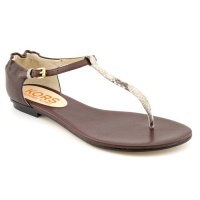 KORS Michael Kors Zaire Open Toe Thongs Shoes Brown Womens KORS Michael Kors Zaire Open Toe Thongs Shoes Brown Womens
