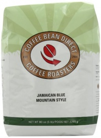 Coffee Bean Direct Jamaican Blue Mountain Style, Whole Bean Coffee, 5-Pound Bag Coffee Bean Direct Jamaican Blue Mountain Style, Whole Bean Coffee, 5-Pound Bag