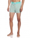 Original Penguin Men's Plaid Swim Trunk