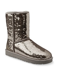Glittering sequins add sparkle--and shearling adds warmth--to your every step. By UGG® Australia. Glittering sequins add sparkle--and shearling adds warmth--to your every step. By UGG® Australia.
