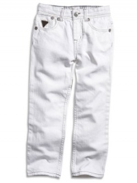 GUESS Kids Boys Little Boy White-Wash Brit Rocker Jeans, WHITE (2T) GUESS Kids Boys Little Boy White-Wash Brit Rocker Jeans, WHITE (2T)