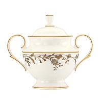 The luscious chocolate and gold motif of Golden Bough is a glamorous addition to the dinner table. Bold and alluring, each piece is graced with the delicate design of golden leaves. The very romantic twirl of the vine and leaves showcases Lenox artistry at its finest. The luscious chocolate and gold motif of Golden Bough is a glamorous addition to the dinner table. Bold and alluring, each piece is graced with the delicate design of golden leaves. The very romantic twirl of the vine and leaves showcases Lenox artistry at its finest.