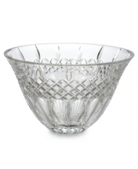 Narrow flutes and a diamond grid converge in pristine Waterford crystal, gracing the Shelton bowl with old-world resplendency. A beautiful host for fruit and flowers in your own home – or a memorable gift for someone you love. Shown right. Narrow flutes and a diamond grid converge in pristine Waterford crystal, gracing the Shelton bowl with old-world resplendency. A beautiful host for fruit and flowers in your own home – or a memorable gift for someone you love. Shown right.