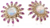 Betsey Johnson Paris is Always a Good Idea Gem Flower Stud Earrings