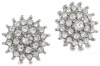 Betsey Johnson Iconic Stone Crystal Flower Stud Earrings