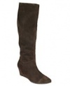 Marc Fisher Women's Verifies Suede Tall Boots in Dark Brown