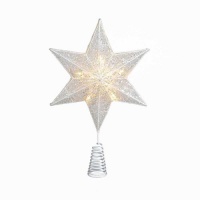 UL 10-Light 13.5-inch Six-Point Gold Star Treetop UL 10-Light 13.5-inch Six-Point Gold Star Treetop