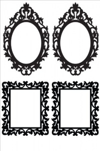 Lot 26 Studio Burnish Ornate Frames Vinyl Wall Decal, 16 x 24-Inches Lot 26 Studio Burnish Ornate Frames Vinyl Wall Decal, 16 x 24-Inches