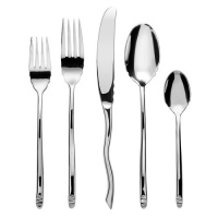 Gourmet Settings Seashell 20-Piece Stainless Steel Flatware Set, Service for 4 Gourmet Settings Seashell 20-Piece Stainless Steel Flatware Set, Service for 4