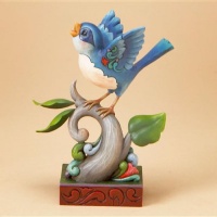 Jim Shore Heartwood Creek from Enesco Blue Bird Figurine 6.25 EA Jim Shore Heartwood Creek from Enesco Blue Bird Figurine 6.25 EA
