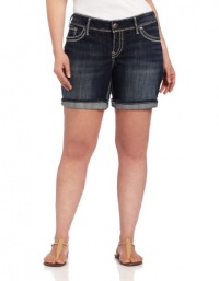Silver Jeans Juniors Plus-Size Suki Short Silver Jeans Juniors Plus-Size Suki Short