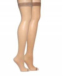 Wear your peep toes with pride with the help of these super sheer and toeless thigh-highs from Berkshire. Wear your peep toes with pride with the help of these super sheer and toeless thigh-highs from Berkshire.