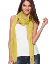 Light and airy, this gauzy scarf by Style&co. is perfect for adding a pop of color to a casual or corporate look. Light and airy, this gauzy scarf by Style&co. is perfect for adding a pop of color to a casual or corporate look.