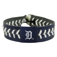 MLB Detroit Tigers Team Color Baseball Bracelet MLB Detroit Tigers Team Color Baseball Bracelet