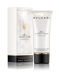 BVLGARI Mon Jasmin Noir: A luminous and addictive new floral fragrance, cut like a gem with dazzling clarity, offering an undeniably modern and sensual femininity.Notes: lily of the valley, sambac jasmine, musky nougatine, vibrant wood. BVLGARI Mon Jasmin Noir: A luminous and addictive new floral fragrance, cut like a gem with dazzling clarity, offering an undeniably modern and sensual femininity.Notes: lily of the valley, sambac jasmine, musky nougatine, vibrant wood.