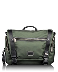 Rendered in ballistic nylon with leather trim, the Alpha Bravo series offers classic styling details and strong organizational pockets, functioning seamlessly across work, travel and casual environments. With a classic silhouette, the messenger bag easily stores your everyday essentials. Rendered in ballistic nylon with leather trim, the Alpha Bravo series offers classic styling details and strong organizational pockets, functioning seamlessly across work, travel and casual environments. With a classic silhouette, the messenger bag easily stores your everyday essentials.