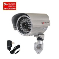 VideoSecu Outdoor Day Night Security Camera Infrared Weatherproof CCTV Home 1/3 CCD 420 TV Lines 28 IR LEDs Wide View Angle Lens with Free Power Supply A71