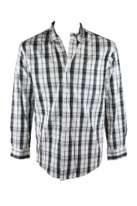 Club Room Mens Long Sleeve Woven Plaid Button Up Shirt Club Room Mens Long Sleeve Woven Plaid Button Up Shirt