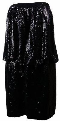 Aidan by Aidan Mattox Women's Sequin Blouson Dress (8, Black) Aidan by Aidan Mattox Women's Sequin Blouson Dress (8, Black)
