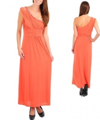 G2 Fashion Square One Shoulder Rhinestone Maxi Dress(DRS-MAX,ORN-M) G2 Fashion Square One Shoulder Rhinestone Maxi Dress(DRS-MAX,ORN-M)