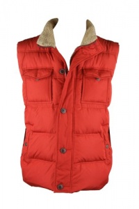 Tommy Hilfiger Mens Dark Yam Fall Faux Shearling Collar Quilt Vest L Tommy Hilfiger Mens Dark Yam Fall Faux Shearling Collar Quilt Vest L