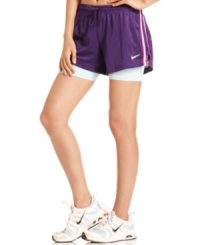 Style for miles: Nike's layered running shorts offer breathable coverage for your toughest workouts! Style for miles: Nike's layered running shorts offer breathable coverage for your toughest workouts!